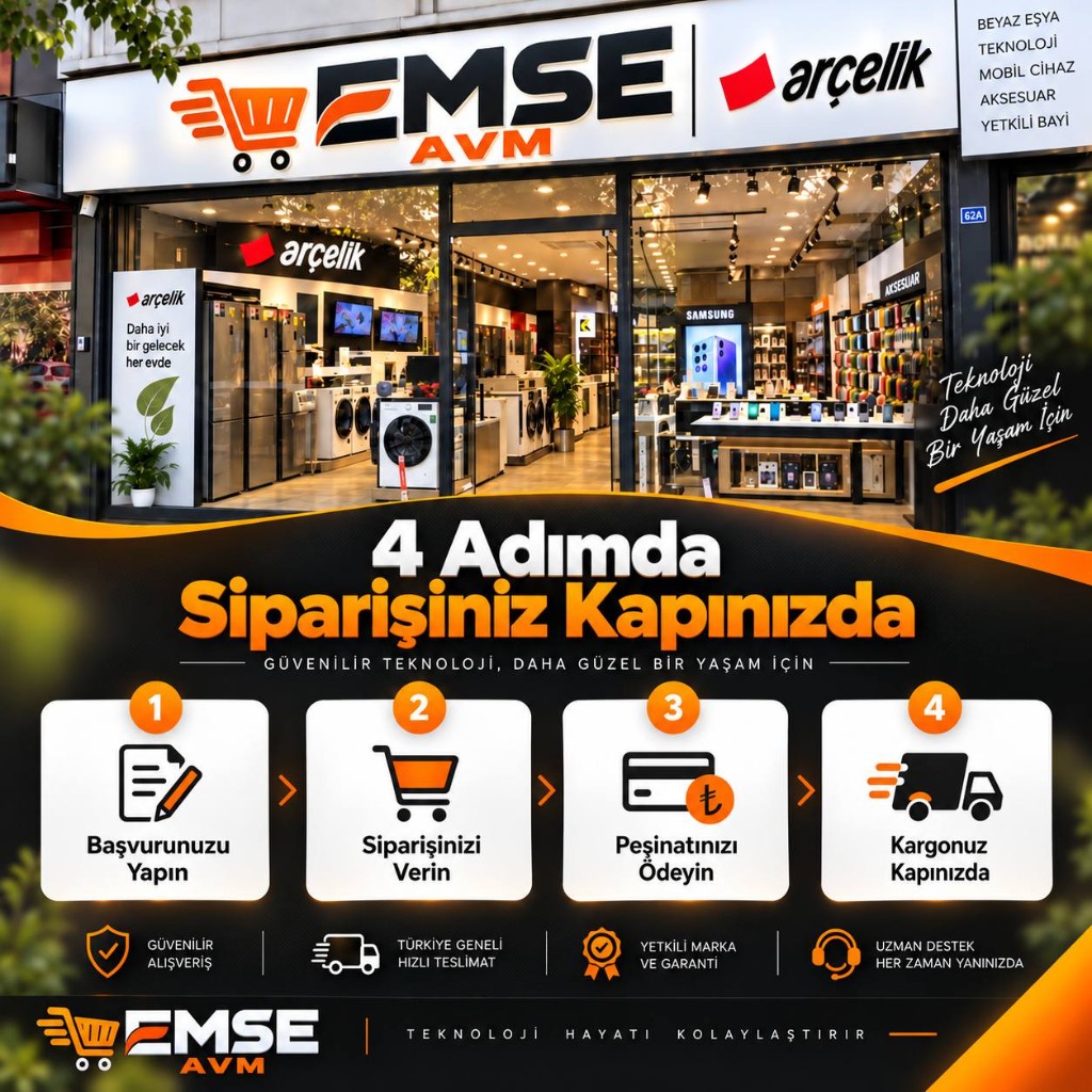EMSEAVM — 4 adımda siparişiniz kapınızda