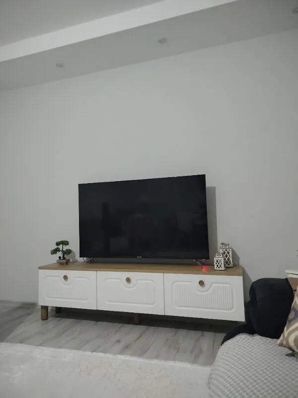 Mezza 4090 Napoli 180 cm (Membran Mdf Kapaklı) Bohem Tv Ünitesi Sepet – Beyaz