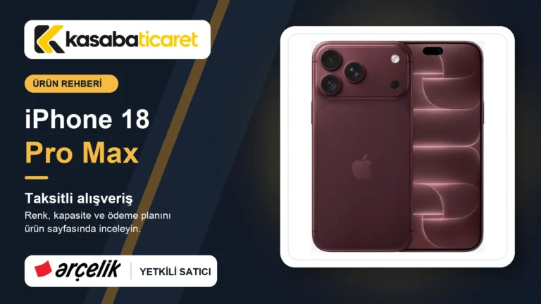 EMSEAVM iPhone 18 Pro Max taksitli alışveriş bannerı; Arçelik yetkili satıcı